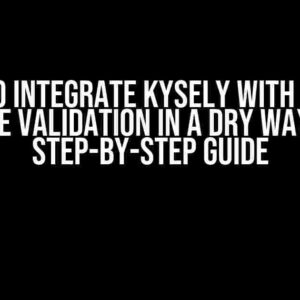 How to Integrate Kysely with NestJS Pipe Validation in a DRY Way: A Step-by-Step Guide