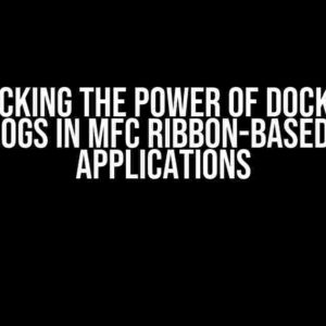 Unlocking the Power of Dockable Dialogs in MFC Ribbon-Based MDI Applications